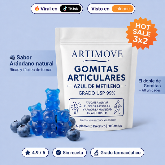 GOMITAS DE AZUL DE METILENO